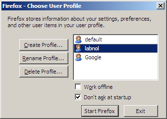 создание профиля