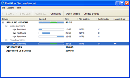 Partition Find & Mount
