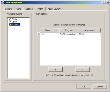 Вкладка Plugins
