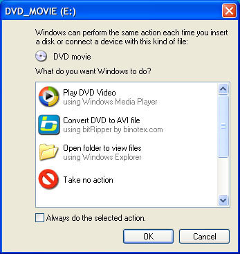 Autoplay feature of BitRipper