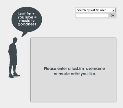 Вводим свой логин в Last.fm или любимого исполнителя