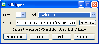 BitRipper main window
