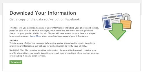 Facebook | Download Your Information-3