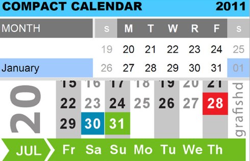 Comact calendar