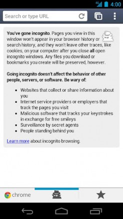 Chrome для Android 4.0 уже доступен в Android Market