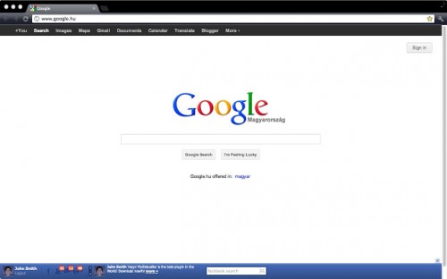 уведомления от Facebook прямо на стрнице браузера