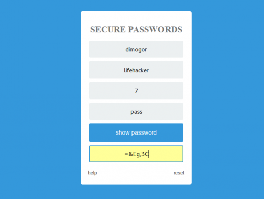 Secure Passwords