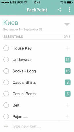 IMG 1583 257x456 Packpoint для iOS и Android поможет собраться в любое путешествие