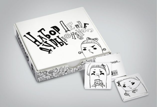 Прикольный набор шоколада