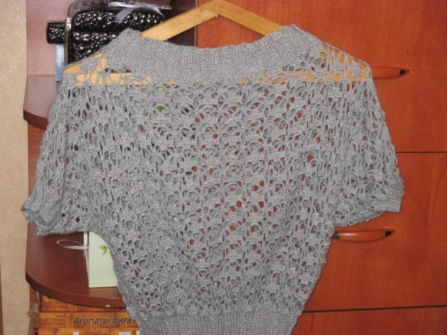 кофта, вязаная крючком