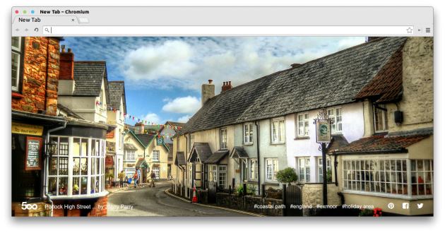 500px Photo New Tab Chrome