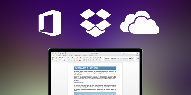 Как подключить Dropbox и OneDrive в новых версиях Microsoft Office
