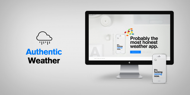 Authentic Weather для iOS скажет, когда «грёбаная погода» изменится