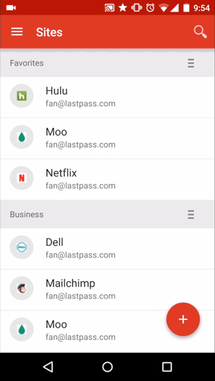 LastPass Android