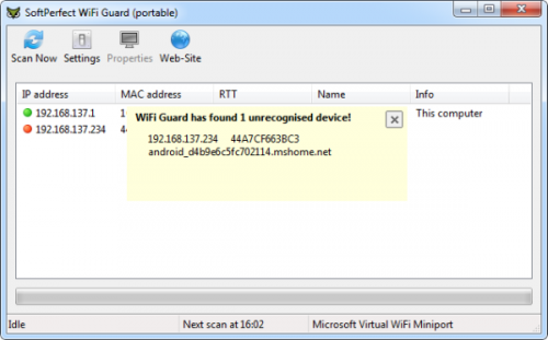 SoftPerfect Wi-Fi Guard, Как узнать, кто подключился к вашему Wi-Fi