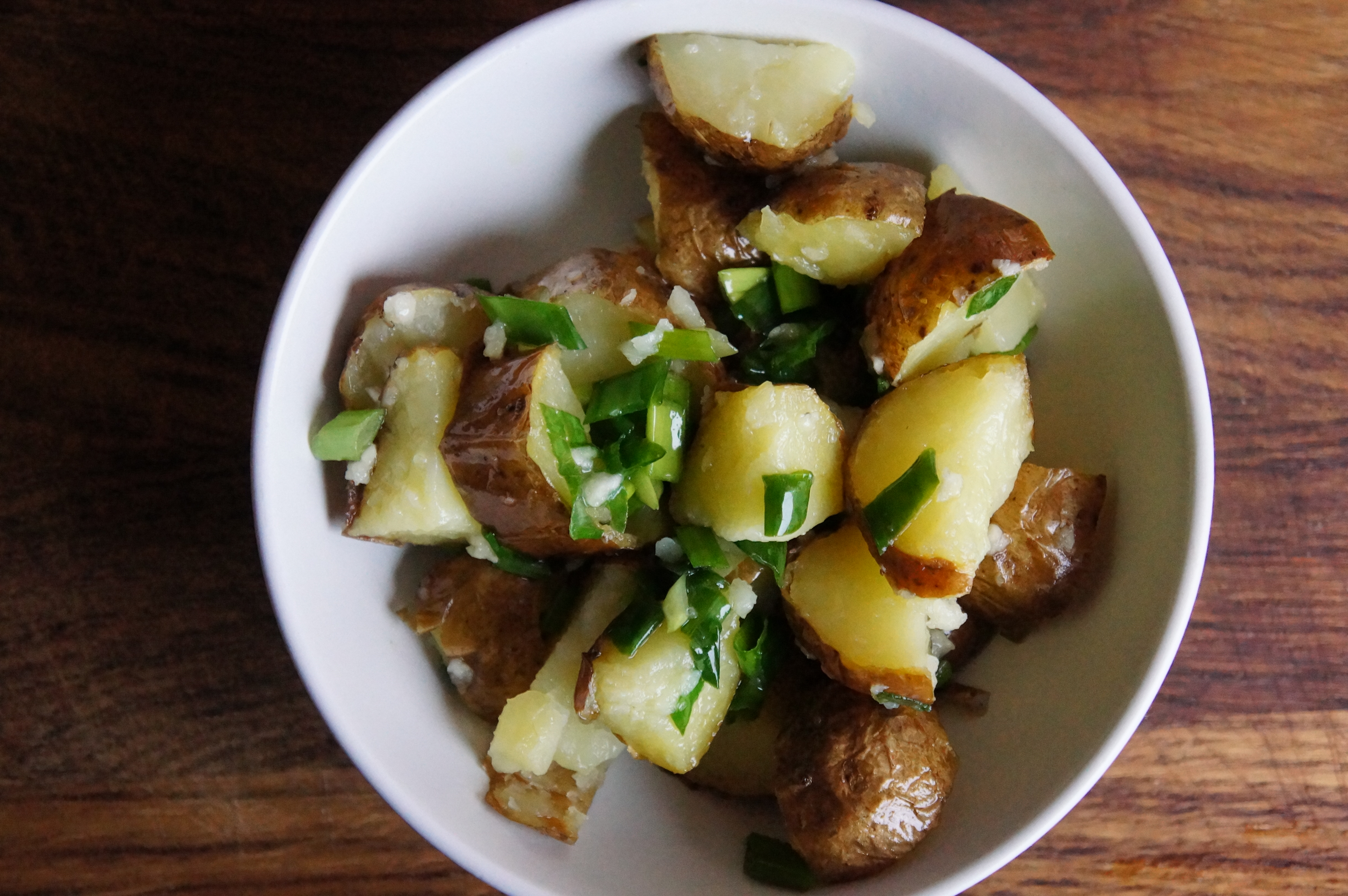 Картофель с зеленым луком