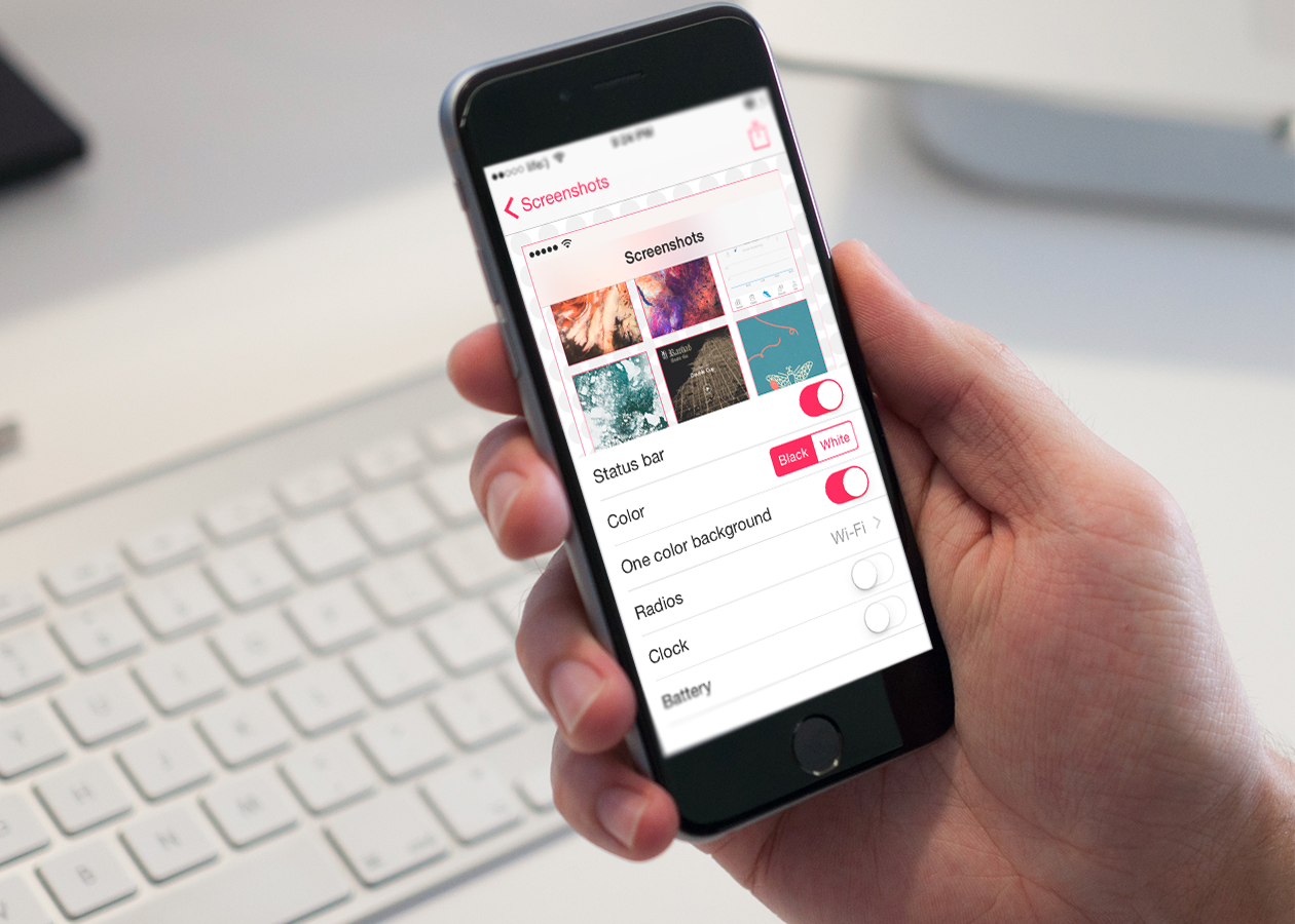 Altershot — заменяем информацию строки состояния на iOS-скриншотах -  Лайфхакер