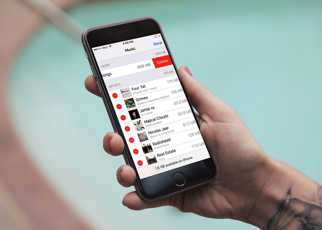 Как избавиться от всей музыки на iPhone в один свайп - Лайфхакер
