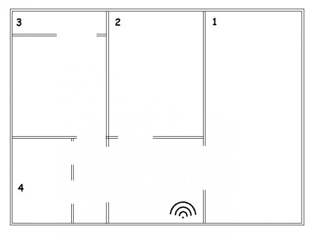 Xiaomi Router 3: Схема квартиры