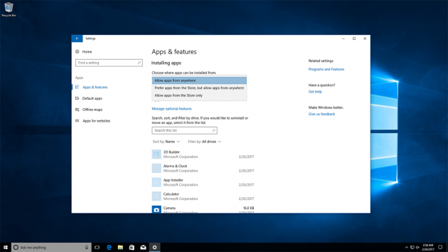 Windows 10: �����