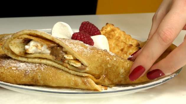 блины с печеньем