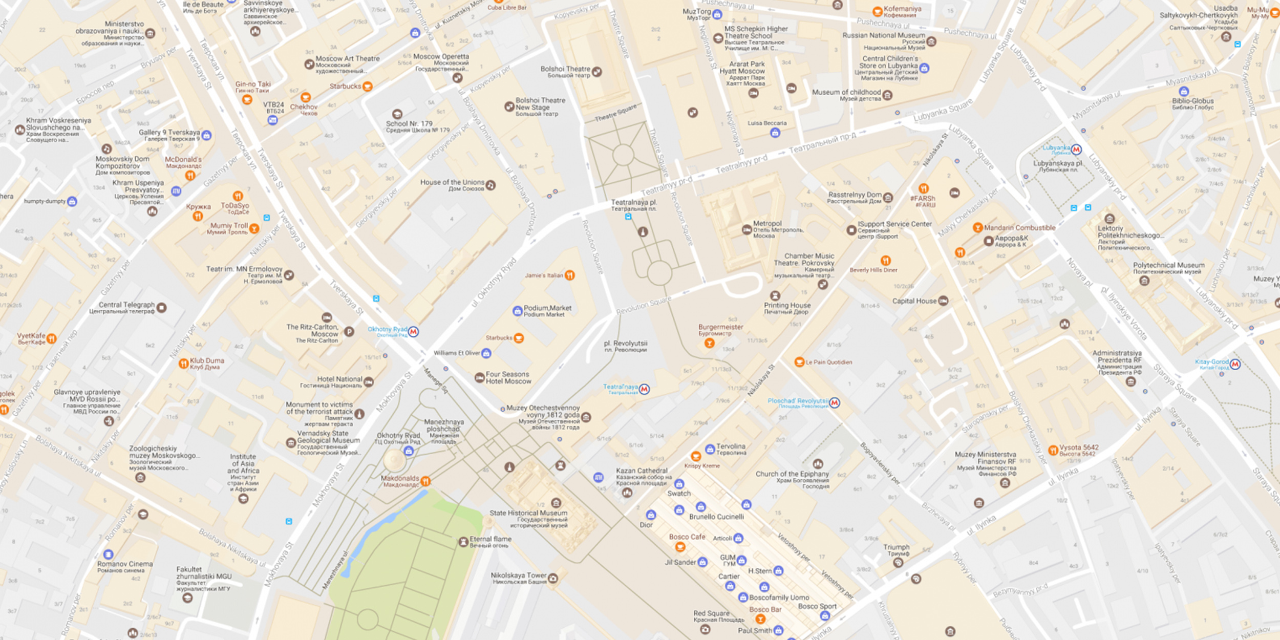 Гугл карты Москва