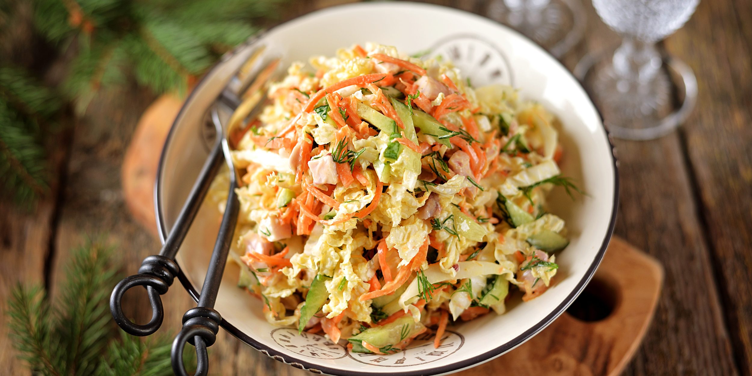 Рецепт салата с яичными блинчиками и морковью