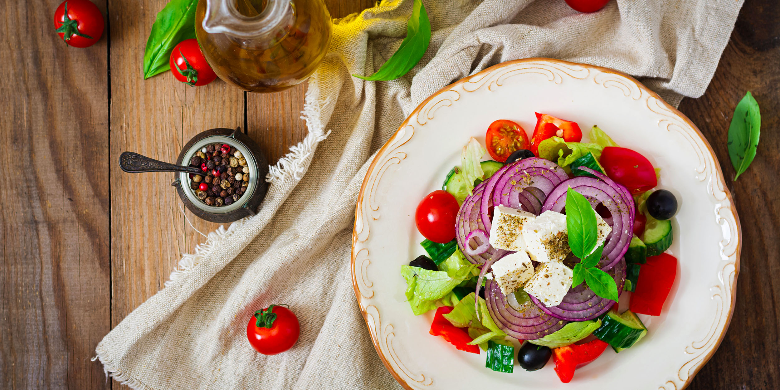 Греческий салат классический пошаговый рецепт с фото