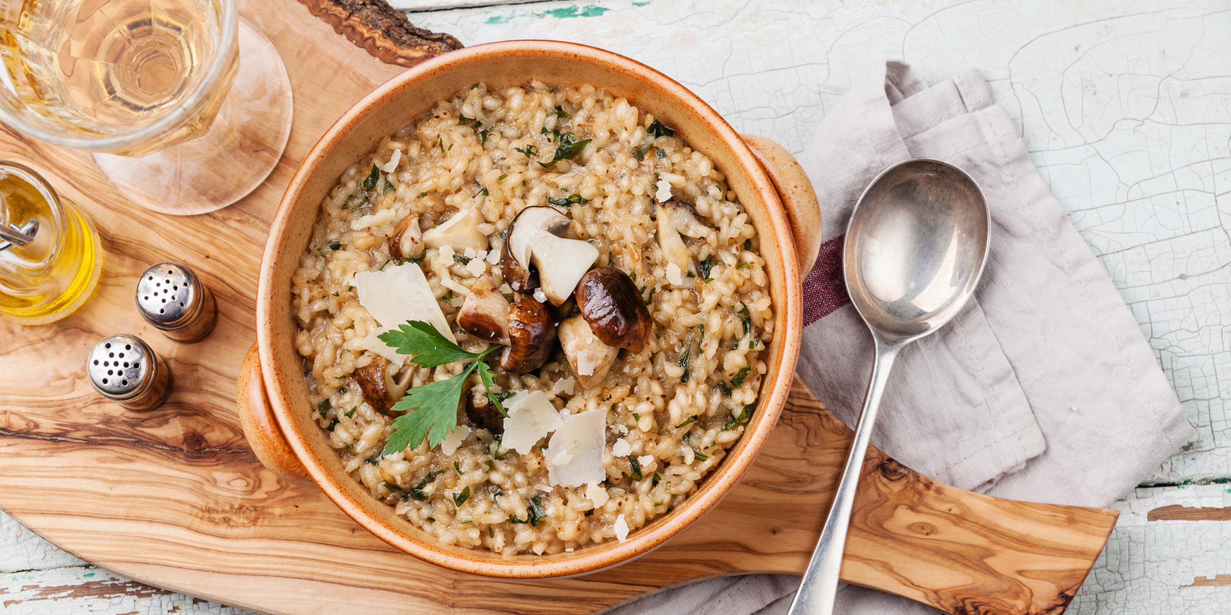 Ризотто с белыми грибами и сливками рецепт – Итальянская кухня: Ризотто. «Еда»