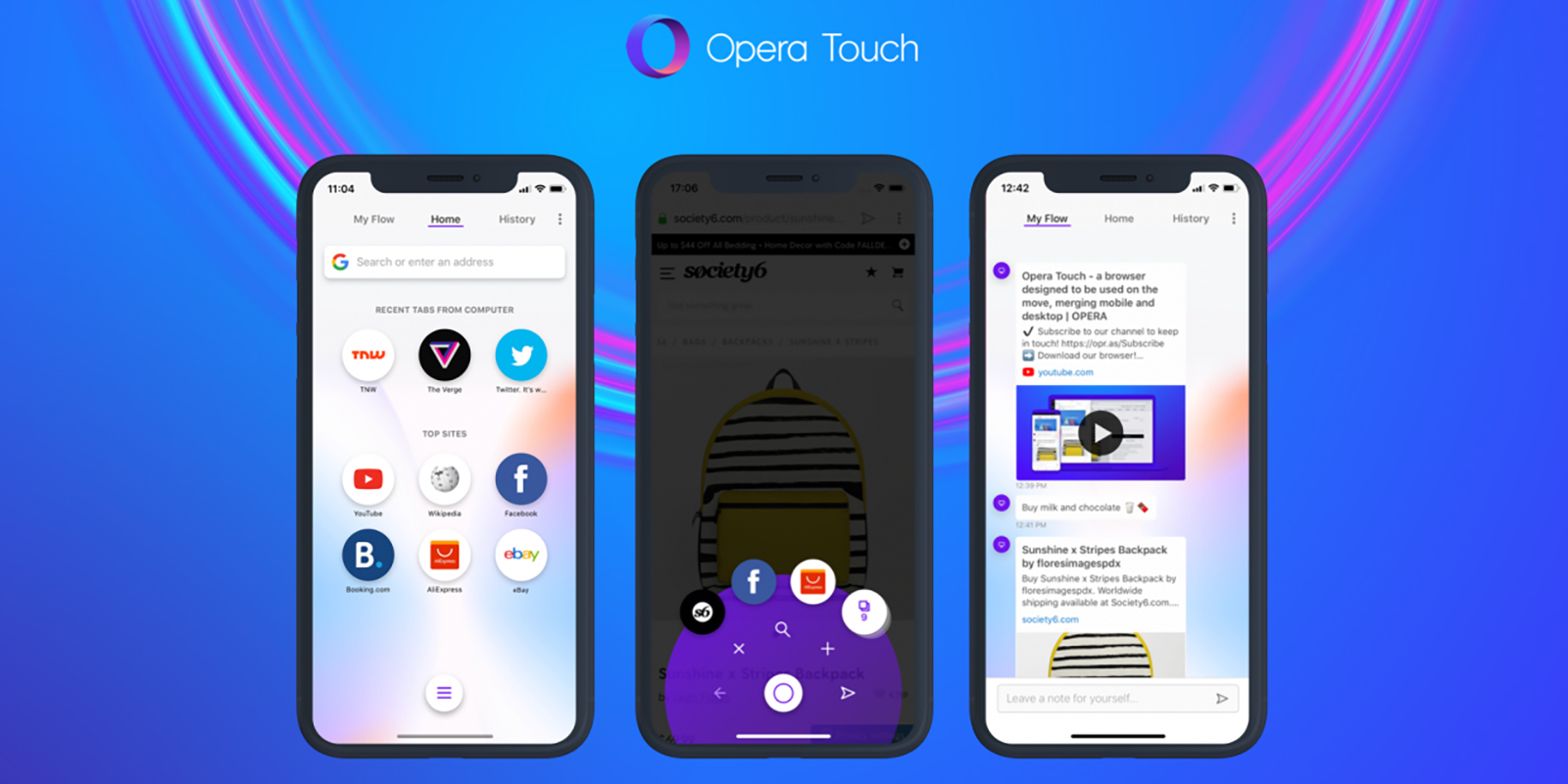 Браузер Opera Touch, которым удобно пользоваться одной рукой, вышел на  iPhone - Лайфхакер