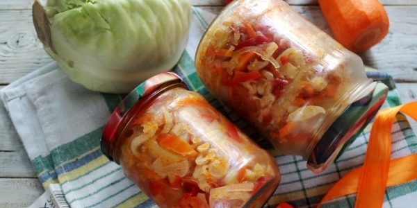 заготовки на зиму салаты из овощей рецепты с фото простые и вкусные с капустой | Дзен