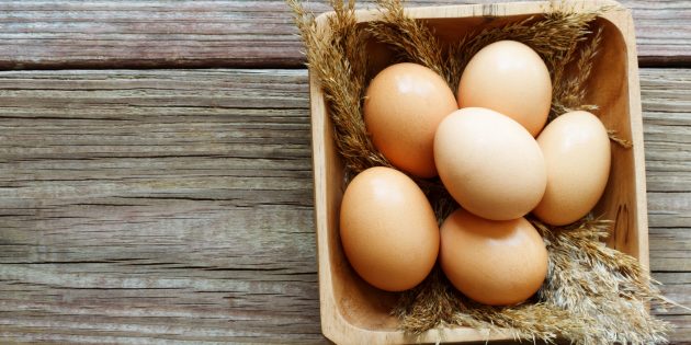 Продукты, содержащие йод: яйца