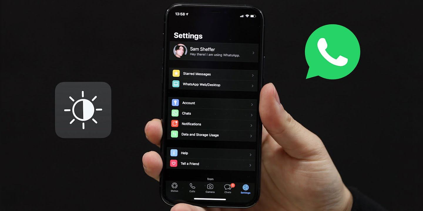 В WhatsApp для iOS и Android появилась тёмная тема — Лайфхакер