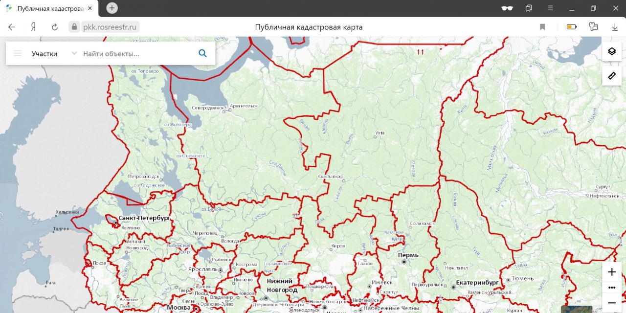 Кадастровая публичная карта рф тюмень