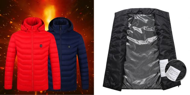 Куртки и жилеты с подогревом: Куртка с графеновым нагревательным элементом