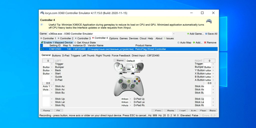 Как подключить несовместимый геймпад к ПК: скачайте TocaEdit X360 Controller Emulator