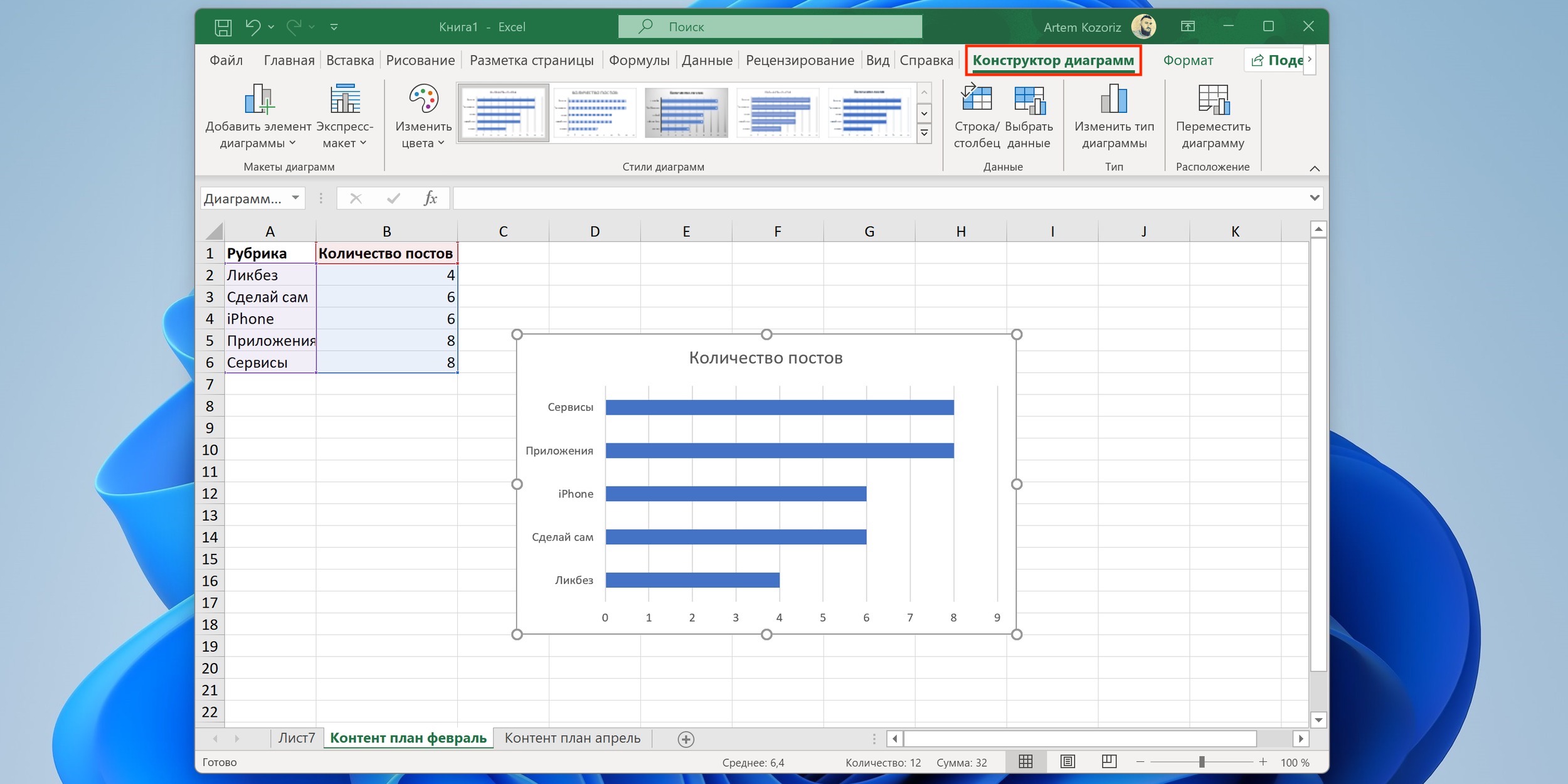 Как сделать диаграмму в Excel — Лайфхакер