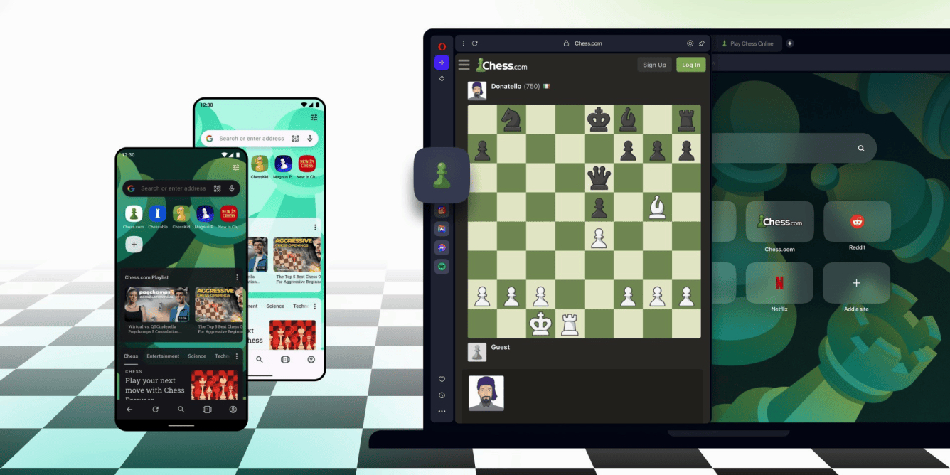 Opera и Chess.com выпустили браузер со встроенными шахматами - Лайфхакер