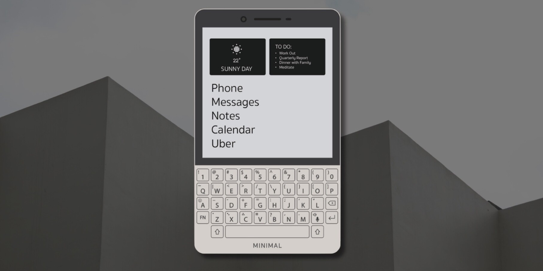 Представлен Minimal Phone — антисмартфон с экраном E Ink и  QWERTY-клавиатурой - Лайфхакер