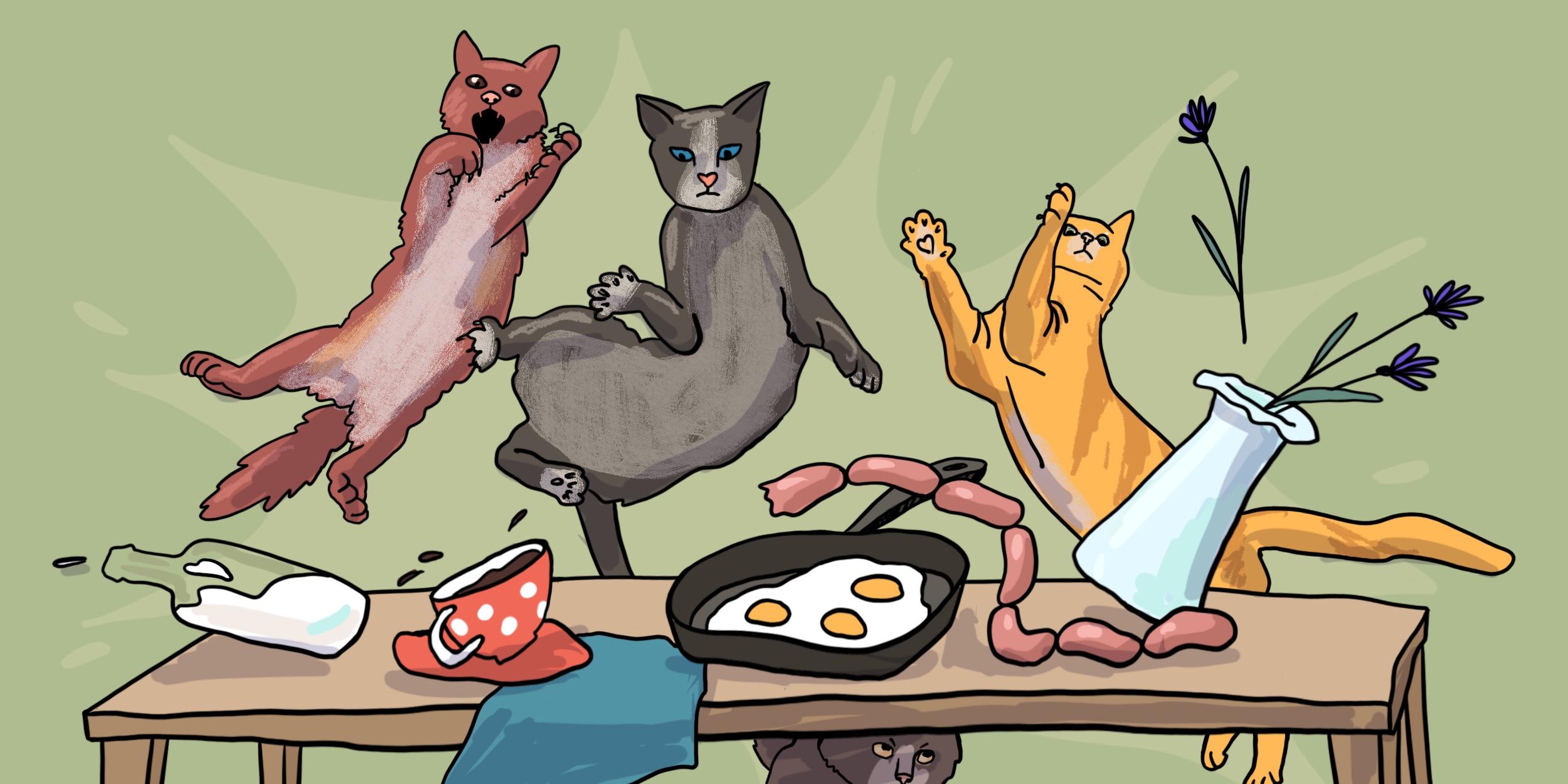 Как отучить кошку лазить по столам - Лайфхакер